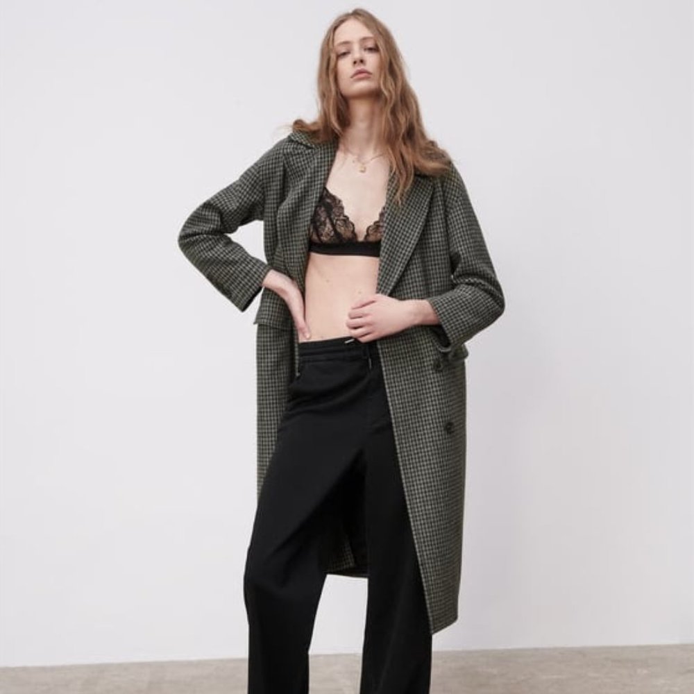 Zara Wool Blend Oversized Coat